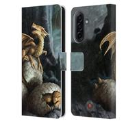 Head Case Designs Officially Licensed Anne Stokes Golden Treasures Dragons Leather Wallet Case Compatible With Samsung Galaxy A17 4G / 5G