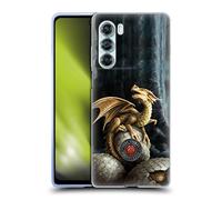 Head Case Designs Officially Licensed Anne Stokes Golden Treasures Dragons Soft Gel Case Compatible With Edge S30 / Moto G200 5G