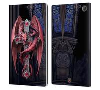 Head Case Designs Officially Licensed Anne Stokes Gothic Guardians Dragons Leather Wallet Case Compatible With Amazon Fire Max 11 2023