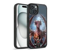 Head Case Designs Officially Licensed Anne Stokes Guardian Dragon Friendship Gel Armour Case [Military Grade Protection] Compatible With Apple iPhone 15