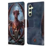 Head Case Designs Officially Licensed Anne Stokes Guardian Dragon Friendship Leather Wallet Case Compatible With Samsung Galaxy A54 5G
