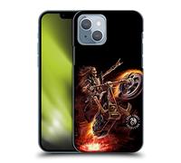 Head Case Designs Officially Licensed Anne Stokes Hello Rider Poster Fire Tribal Hard Back Case Compatible With Apple iPhone 14