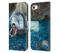 Head Case Designs Officially Licensed Anne Stokes Hidden Depths Mermaid And Angels Leather Wallet Case Compatible With Apple iPhone 7/8 / SE 2020 & 2022