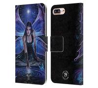 Head Case Designs Officially Licensed Anne Stokes Immortal Flight Fairies Leather Wallet Case Compatible With Apple iPhone 7 Plus/iPhone 8 Plus