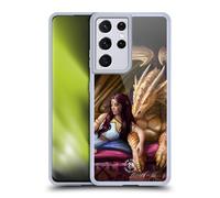 Head Case Designs Officially Licensed Anne Stokes Inner Sanctum Dragon Fantasy Characters Gel Case [Military Grade Protection] Compatible with Samsung Galaxy S21 Ultra 5G and Compatible with MagSafe