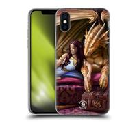 Head Case Designs Officially Licensed Anne Stokes Inner Sanctum Dragon Fantasy Characters Gel Case [Military Grade Protection] Compatible with Apple iPhone X/iPhone XS and Compatible with MagSafe