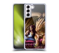Head Case Designs Officially Licensed Anne Stokes Inner Sanctum Dragon Fantasy Characters Gel Case [Military Grade Protection] Compatible with Samsung Galaxy S21+ 5G and Compatible with MagSafe