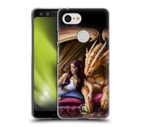 Head Case Designs Officially Licensed Anne Stokes Inner Sanctum Dragon Fantasy Characters Gel Case [Military Grade Protection] Compatible With Google Pixel 3