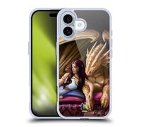 Head Case Designs Officially Licensed Anne Stokes Inner Sanctum Dragon Fantasy Characters Gel Case [Military Grade Protection] Compatible with Apple iPhone 16 and Compatible with MagSafe