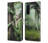 Head Case Designs Officially Licensed Anne Stokes Kindred Spirits Dragon Friendship Leather Wallet Case Compatible With Samsung Galaxy A17 4G / 5G