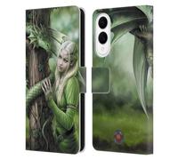 Head Case Designs Officially Licensed Anne Stokes Kindred Spirits Dragon Friendship Leather Wallet Case Compatible With Samsung Galaxy S25 Edge