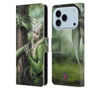 Head Case Designs Officially Licensed Anne Stokes Kindred Spirits Dragon Friendship Leather Wallet Case Compatible With Apple iPhone 17 Pro