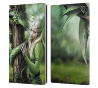 Head Case Designs Officially Licensed Anne Stokes Kindred Spirits Dragon Friendship Leather Wallet Case Compatible With Amazon Fire Max 11 2023