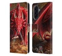 Head Case Designs Officially Licensed Anne Stokes Lair Dragons Leather Wallet Case Compatible With Samsung Galaxy A17 4G / 5G