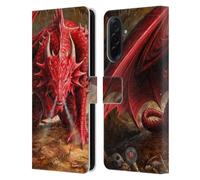 Head Case Designs Officially Licensed Anne Stokes Lair Dragons Leather Wallet Case Compatible With Samsung Galaxy A36 5G
