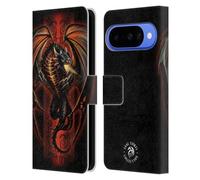 Head Case Designs Officially Licensed Anne Stokes Lava Dragon Fire Tribal Leather Wallet Case Compatible With Google Pixel 10
