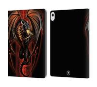 Head Case Designs Officially Licensed Anne Stokes Lava Dragon Fire Tribal Leather Wallet Case Compatible With Apple iPad Air 13 2024/2025