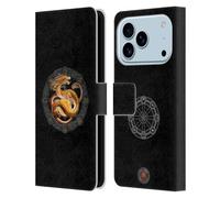 Head Case Designs Officially Licensed Anne Stokes Litha Summer Solstice Dragons Of The Sabbats Leather Wallet Case Compatible With Apple iPhone 17 Pro