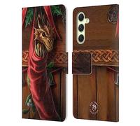 Head Case Designs Officially Licensed Anne Stokes Little Helpers Yule Leather Wallet Case Compatible With Samsung Galaxy A54 5G