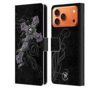 Head Case Designs Officially Licensed Anne Stokes Lost Love Cross Dark Hearts Leather Wallet Case Compatible With Apple iPhone 17 Pro Max