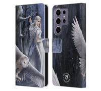 Head Case Designs Officially Licensed Anne Stokes Midnight Messenger Owls Leather Wallet Case Compatible With Samsung Galaxy S25 Ultra
