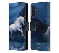 Head Case Designs Officially Licensed Anne Stokes Moonlight Unicorn Mythical Creatures Leather Wallet Case Compatible With Samsung Galaxy A13 5G (2021)