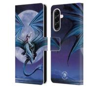 Head Case Designs Officially Licensed Anne Stokes Moonstone Dragons 3 Leather Wallet Case Compatible With Samsung Galaxy A56 5G