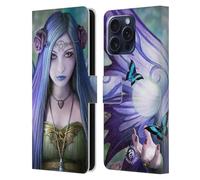 Head Case Designs Officially Licensed Anne Stokes Mystic Aura Fairies Leather Wallet Case Compatible With Apple iPhone 16 Pro Max