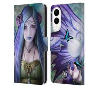 Head Case Designs Officially Licensed Anne Stokes Mystic Aura Fairies Leather Wallet Case Compatible With Samsung Galaxy S25 Edge
