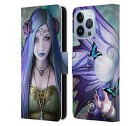 Head Case Designs Officially Licensed Anne Stokes Mystic Aura Fairies Leather Wallet Case Compatible With Apple iPhone 13 Pro
