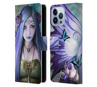 Head Case Designs Officially Licensed Anne Stokes Mystic Aura Fairies Leather Wallet Case Compatible With Apple iPhone 13 Pro Max