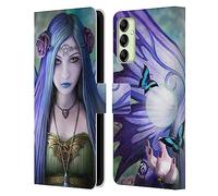 Head Case Designs Officially Licensed Anne Stokes Mystic Aura Fairies Leather Wallet Case Compatible With Samsung Galaxy A14 5G