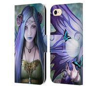 Head Case Designs Officially Licensed Anne Stokes Mystic Aura Fairies Leather Wallet Case Compatible With Apple iPhone 7/8 / SE 2020 & 2022