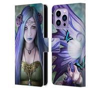 Head Case Designs Officially Licensed Anne Stokes Mystic Aura Fairies Leather Wallet Case Compatible With Apple iPhone 14 Pro Max