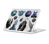 Head Case Designs Officially Licensed Anne Stokes Mythical Creatures Fantasy Art Collection Clear Glitter Laptop Case compatible with MacBook Air 13.6" M2 A2681/M3 A3113/M4 A3240 2022/2024/2025