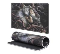 Head Case Designs Officially Licensed Anne Stokes Night Forest Wolves Collection 9.84 x 11.81 x 0.12 inches (250 x 300 mm) - S Gaming Office Desk PC Keyboard Mouse Mat Pad