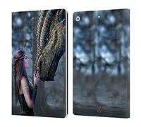 Head Case Designs Officially Licensed Anne Stokes Once Upon A Time Dragon Friendship Leather Wallet Case Compatible With Apple iPad 10.2 2019/2020/2021