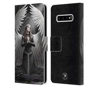 Head Case Designs Officially Licensed Anne Stokes Prayer For The Fallen Angels Leather Wallet Case Compatible With Samsung Galaxy S10+ / S10 Plus