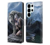 Head Case Designs Officially Licensed Anne Stokes Protector Wolves Leather Wallet Case Compatible With Samsung Galaxy S26 Ultra