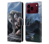 Head Case Designs Officially Licensed Anne Stokes Protector Wolves Leather Wallet Case Compatible With Apple iPhone 18 Pro Max