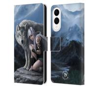 Head Case Designs Officially Licensed Anne Stokes Protector Wolves Leather Wallet Case Compatible With Samsung Galaxy S25 Edge