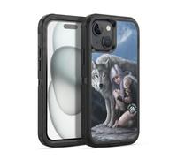 Head Case Designs Officially Licensed Anne Stokes Protector Wolves Ultra-Armoured Shockproof Case [Military Grade Protection] Compatible With Apple iPhone 15