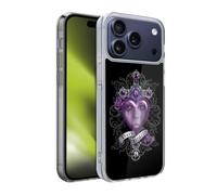 Head Case Designs Officially Licensed Anne Stokes Purple Dark Hearts Gel Case [Military Grade Protection] Compatible With Apple iPhone 17 Pro