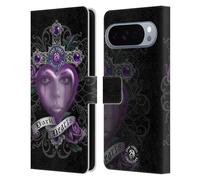 Head Case Designs Officially Licensed Anne Stokes Purple Dark Hearts Leather Wallet Case Compatible With Google Pixel 10 Pro XL