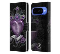 Head Case Designs Officially Licensed Anne Stokes Purple Dark Hearts Leather Wallet Case Compatible With Google Pixel 10