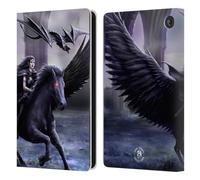 Head Case Designs Officially Licensed Anne Stokes Real of Darkness Mythical Creatures Leather Wallet Case Compatible With Amazon Fire 7 2022