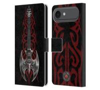 Head Case Designs Officially Licensed Anne Stokes Rock God Guitar Tribal Leather Wallet Case Compatible With Apple iPhone 17 Air
