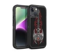 Head Case Designs Officially Licensed Anne Stokes Rock God Guitar Tribal Ultra-Armoured Shockproof Case [Military Grade Protection] Compatible With Apple iPhone 14