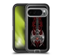 Head Case Designs Officially Licensed Anne Stokes Rock God Guitar Tribal Ultra-Armoured Shockproof Case [Military Grade Protection] Compatible With Google Pixel 10