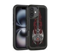Head Case Designs Officially Licensed Anne Stokes Rock God Guitar Tribal Ultra-Armoured Shockproof Case [Military Grade Protection] Compatible With Apple iPhone 16